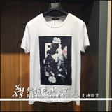 GXG男装 2016夏季新款白色圆领休闲短袖时尚T恤正品代购 62244261