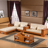 特价新款实木沙发 实木贵妃沙发组合 橡木沙发 L型全实木沙发家具