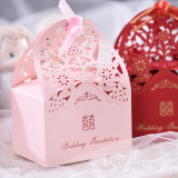 创意婚庆用品婚礼包装喜糖盒纸盒礼盒欧式结婚喜糖盒子结婚糖果盒