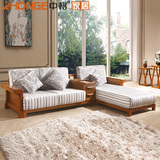 中格家具现代中式实木沙发白蜡木客厅可拆洗转角沙发客厅家具沙发