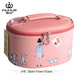 雾花新款卡通可爱化妆包韩国大小号收纳包 水桶包旅行整理包