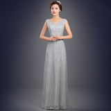 晚礼服新款2015冬韩版修身大码宴会聚会年会礼服裙长女士订婚礼服
