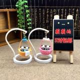 5对包邮 锦里热卖塑胶熊猫小吊篮秋千 四川旅游纪念成都特色礼品
