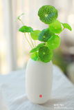 仿真小荷叶铜钱草假花清新绿色植物家居客厅摆件插花装饰陶瓷花瓶