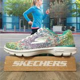 Skechers斯凯奇16年新款时尚休闲GO WALK 3 轻质女健步鞋14058