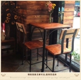 美欧式全原实木铁艺餐桌椅住宅客厅卧室咖啡酒吧饭店整组合装家具