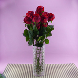 仿真玫瑰 花 绢花 含苞玫瑰 装饰 道具 假花 红玫瑰 10朵混批起售