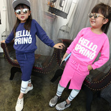 童装秋季新款女童套装韩版儿童卫衣+包臀半裙中小童女宝宝两件套