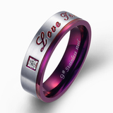男士戒指韩版钛钢紫色个性食指尾戒男单身时尚指环可刻字生日礼物