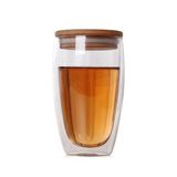 耐热玻璃杯双层星巴克水杯创意咖啡杯透明保温泡茶杯子牛奶杯带盖