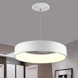 现代简约LED餐厅吊灯创意个性艺术圆环形客厅卧室书房灯饰灯具