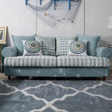 美式乡村三人小户型客厅组合沙发欧式布艺家居座椅个性定制正品