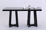 现代新中式长餐桌 餐厅创意实木简约餐桌椅 餐厅客厅家具整装定制