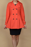 2015年秋冬女装新款专柜正品品牌韩版甜美呢子中长大衣外套B924