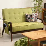 布艺沙发组合实木日式沙发宜家单人双人三人位沙发椅小户型可拆洗