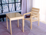 现货包邮环保实木方桌椅/户外加厚方桌椅/休闲阳台桌椅 庭院桌椅