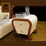 欧式豪华实木雕花环保床头柜卧室配套现代简约床柜子特价促销包邮