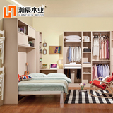 瀚辰木业隐形床墨菲床翻板床多功能折叠壁柜床小户型卧室书房家具