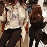 韩国代购2016春装新款女装韩版修身休闲工装短款收腰风衣薄外套潮