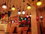 漫咖啡厅西餐厅酒吧小吊灯 8种颜色琉璃灯菠萝美式乡村田园工程灯