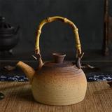 天宝煮茶壶紫砂陶壶电陶炉专用烧水壶竹提梁陶瓷泡茶煮水壶煮茶器