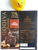 海淘现货/美国高迪瓦 Godiva歌帝梵72%杏仁黑巧克力排块100G