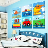 儿童房卡通挂画男孩温馨客厅卧室装饰画个性创意幼儿园教室墙壁画
