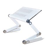 易游懒人笔记本电脑桌床上桌移动铝合金折叠简易办公桌带风扇散热