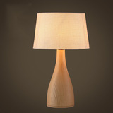 特价包邮现代创意北欧宜家设计师时尚床头台灯书房实木质木头台灯