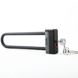 tonyon玻璃门锁3396防钻锁芯双开加长u型锁插锁自行车锁