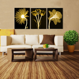 客厅装饰画现代沙发背景墙挂画简约无框壁画欧式抽象透明花卉单幅