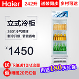 Haier/海尔 SC-242D 立式单门商用展示柜陈列柜冷藏保鲜冰柜 包邮