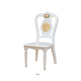 简约欧式橡木餐桌椅客厅高档实木餐椅宜家小户型餐桌组合雕花椅子
