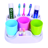 包邮三口之家洗漱口套装卫生间用具浴室收纳架牙具座刷牙杯牙刷架