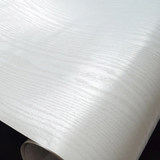 韩国环保背景自粘墙纸家具翻新贴纸橱柜PVC防水加厚木纹贴纸白色