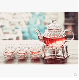 耐高温花草茶具整套茶具花茶壶组合玻璃茶具套装加热 欧式新款