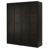 宜家代购 IKEA 帕克思汉尼斯 4门衣柜 200×60×236厘米
