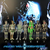 异形大战铁血战士 7款 手办玩具模型摆件 Alien vs. Predator