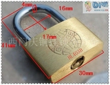 地球牌铜挂锁30mm全铜锁芯 薄型挂锁 小锁头挂锁 通开锁批发铜锁