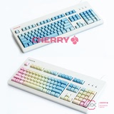 彩虹霜冻之蓝PBT键帽特制 樱桃Cherry G80-3000机械键盘3494红轴