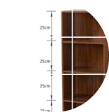 置物柜木质小柜子 简易书柜卧室书橱组合柜子收纳柜无门储物柜子