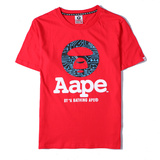 代购 潮牌AAPE电路板BAPE短袖T恤猿人头直筒纯棉男女情侣款休闲夏