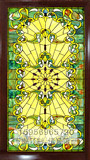 彩绘艺术玻璃 欧式蒂凡尼焊接教堂彩色玻璃 屏风门窗吊顶走廊隔断