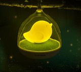 鸟笼节能创意可充电LED小夜灯触摸拍拍夜光卧室宝宝婴儿台灯起夜