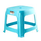 唐宗筷 浴室小凳子 塑料椅子 儿童方凳小板凳 浅蓝色 2个装