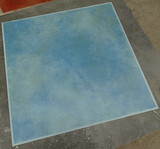 佛山瓷砖 客厅卧室防滑地砖 纯色复古直角砖600天蓝色仿古砖66409