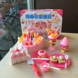 儿童生日水果蛋糕玩具 巧克力 切切乐拼装过家家女孩玩具仿真厨房
