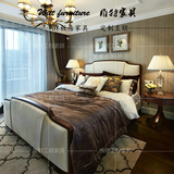 新中式床 样板房卧室新古典家具 现代简约 高端定制工厂直销