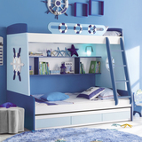 儿童家具套房男孩 多功能高低组合床上下床双层床高低子母床L002