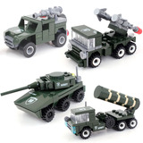 开智拼装积木军事坦克悍马东风爱国者导弹拼装模型儿童玩具